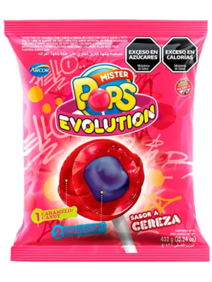CHUPETIN MR POPS EVOLUTION CHERRY