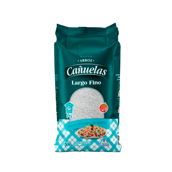 Arroz-largo-fino-canuelas.png ARROZ CAÑUELAS LARGO FINO 500GRS