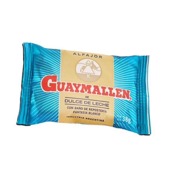 ALFAJOR GUAYMALLEN BLANCO 38 GRS