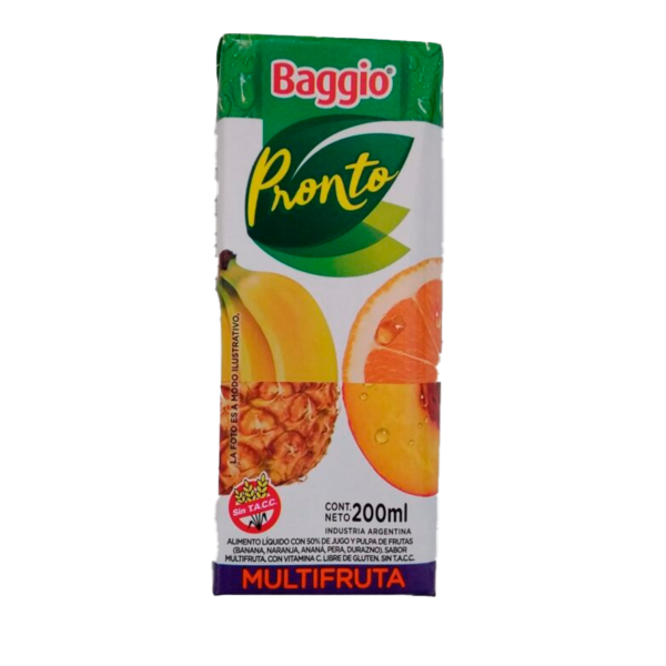 baggio-pronto-multifruta-200ml.png JUGO BAGGIO PRONTO MULTIFRUTA TETRA 200ML