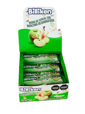 BARRA DE CEREAL BILLIKEN MANZANA 16UN 21GRS