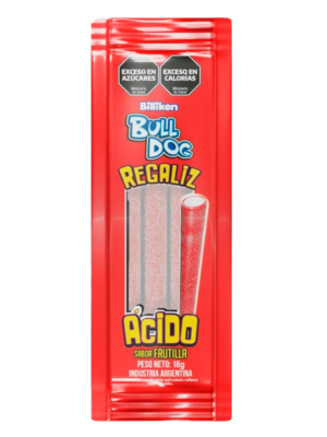 REGALIZ ACIDO 12 X 18 GRS FRUTILLA