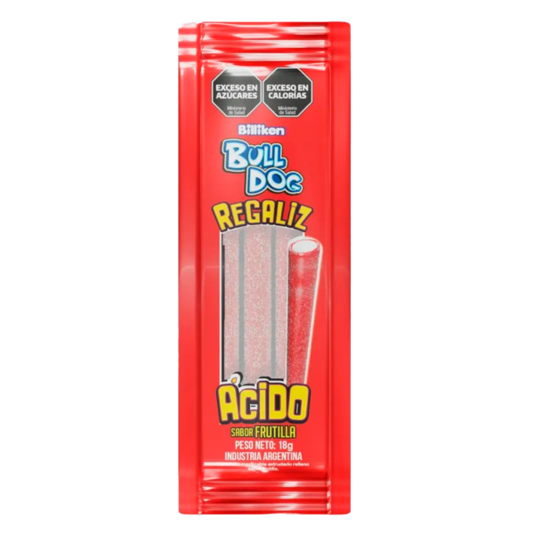 bulldog-regaliz-frutilla-18.png REGALIZ ACIDO 12 X 18 GRS FRUTILLA