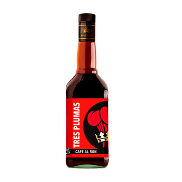 cafe-al-ron-tres-plumas-750.png LICOR TRES PLUMAS CAFE.AL RON 750 ML.