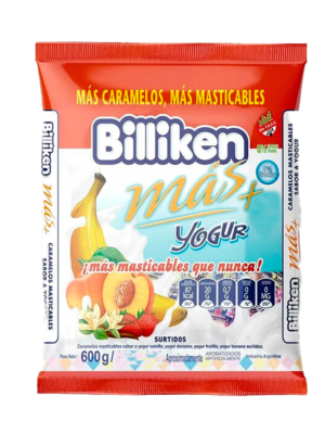 CARAMELO BILLIKEN YOGUR 600GRS