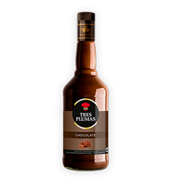 LICOR TRES PLUMAS CREMA CHOCOLATE 700 ML