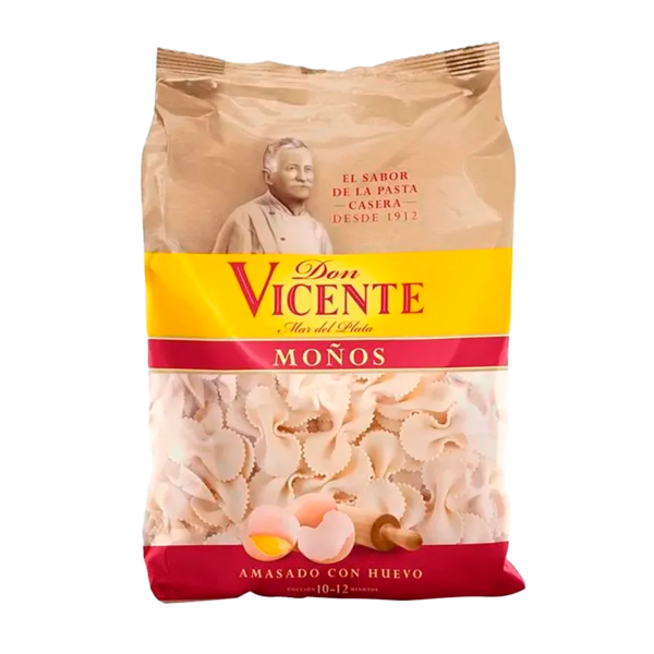 don-vicente-mono-500g.png FIDEOS DON VICENTE AL HUEVO MOÑOS 500GRS