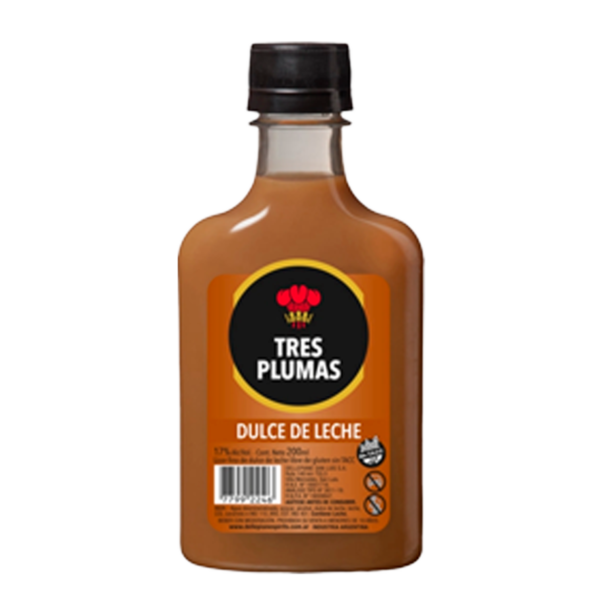 dulce-de-leche-tres-plumas-200.png LICOR TRES PLUMAS DULCE DE LECHE 200 ML