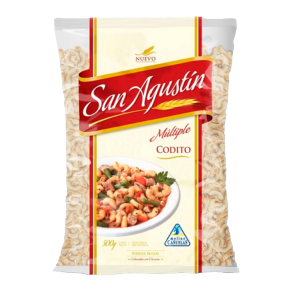 fideo-san-agustin-codito.png FIDEOS SAN AGUSTIN CODITO 500GRS