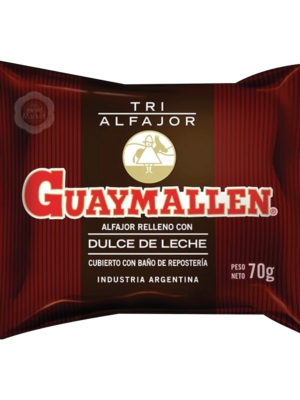 ALFAJOR GUAYMALLEN NEGRO 70 GRS