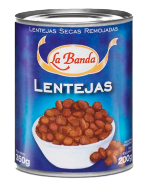 LENTEJAS LA BANDA SEC REMOJADAS 350GRS