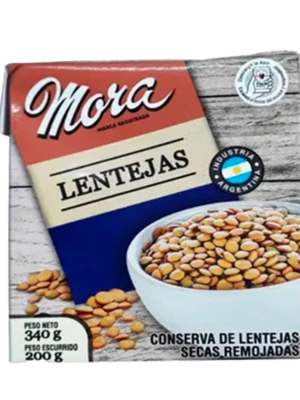 LENTEJAS MORA SECAS REMOJADAS TETRA 340GRS