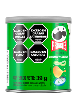PAPAS FRITAS PRINGLES CREM/CEBOLLA 39GRS
