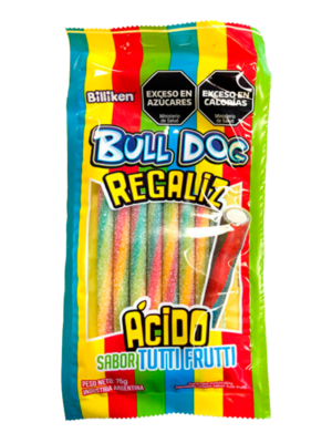 GOMITAS BULL DOG REGALIZ TUTTI FRUTTI 453GRS