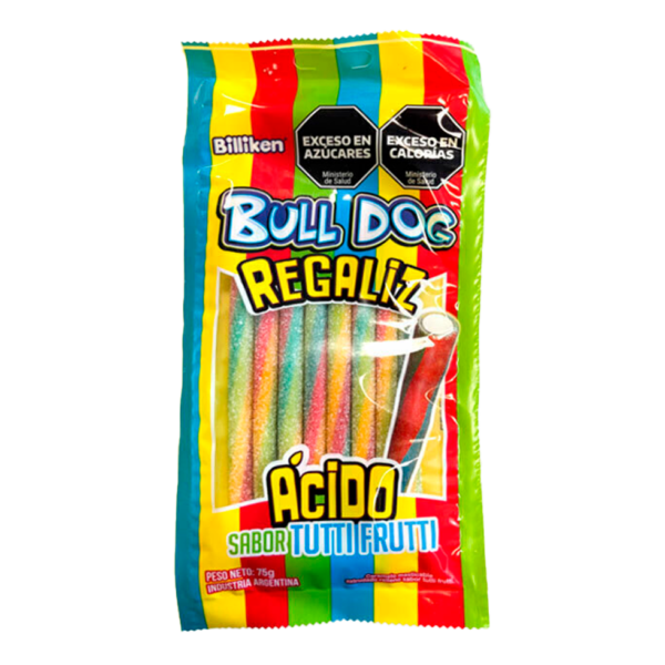 regaliz-bulldog-tutti-frutti.png GOMITAS BULL DOG REGALIZ TUTTI FRUTTI 453GRS