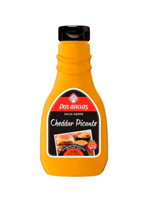 SALSA DOS ANCLAS CHEDDAR PICANTE 350GRS