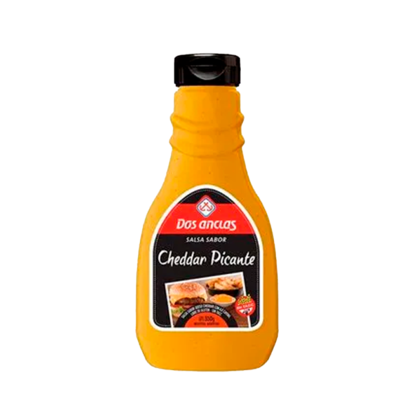 salsa-cheddar-picante.png SALSA DOS ANCLAS CHEDDAR PICANTE 350GRS