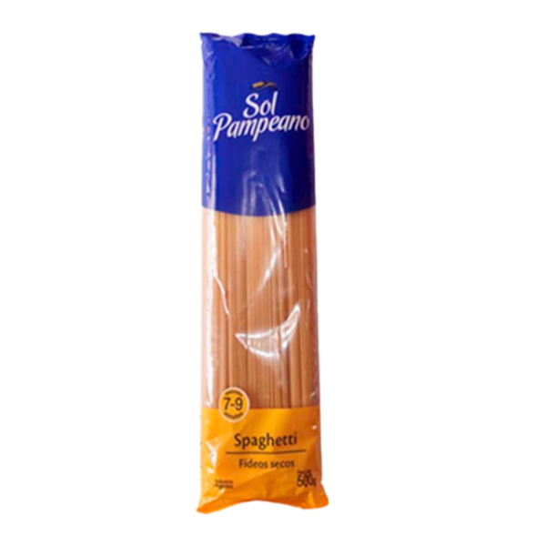 spaghetti-sol-pampeano.png FIDEOS SOL PAMPEANO SPAGUETTI LARGO 500GRS