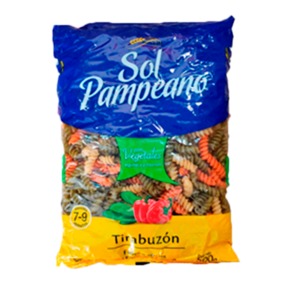 tirabuzon-tricolor-sol-pampeano.png FIDEOS SOL PAMPEANO VEGETALES TIRABUZON 500GRS