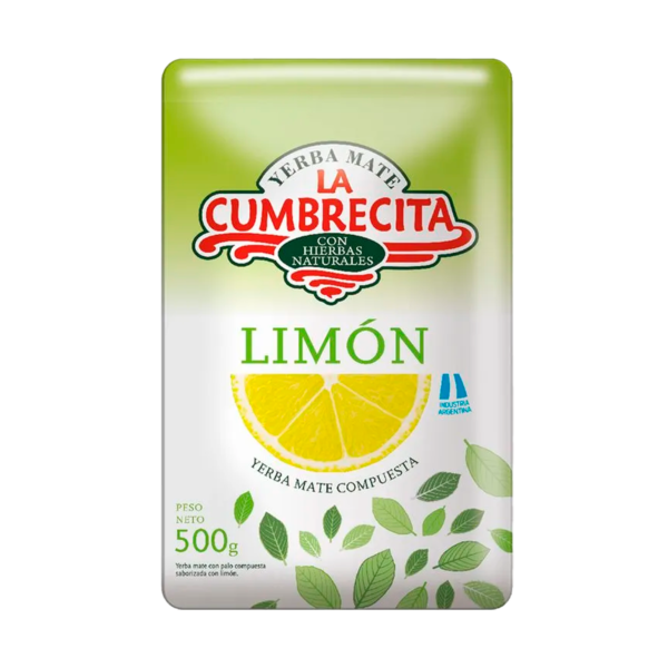 yerba-la-cumbrecita-limon-500g.png YERBA MATE LA CUMBRECITA LIMON C/PALO 500GR