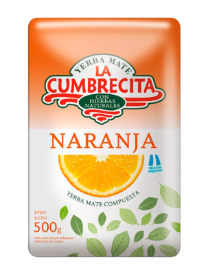 YERBA MATE LA CUMBRECITA NARANJA 500GRS